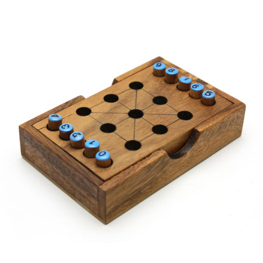 3 In 1 Game Nine Digit Wooden Puzzle for the solo player for the free time of fun